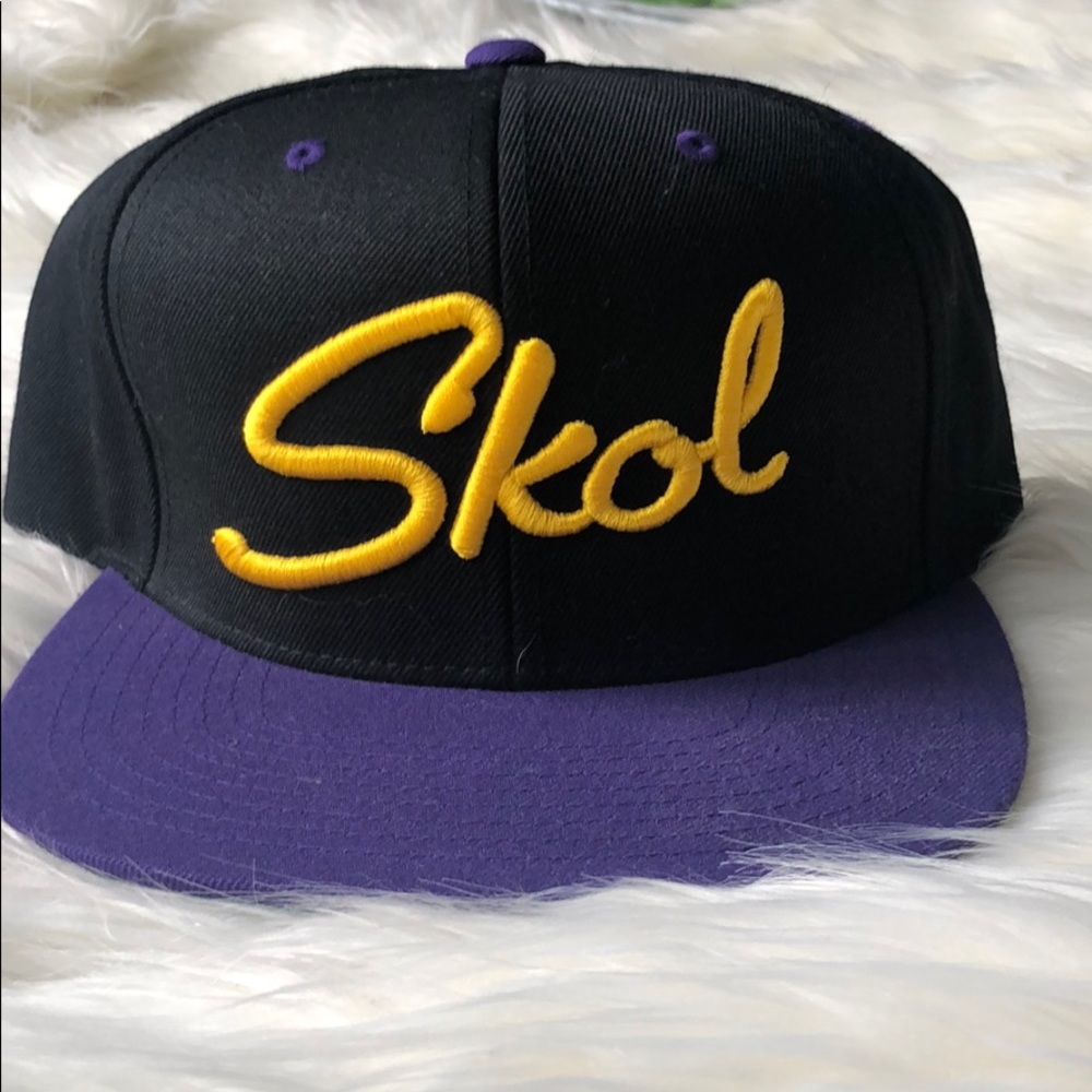 💜MN 💛Skol flat brim cap 🏈